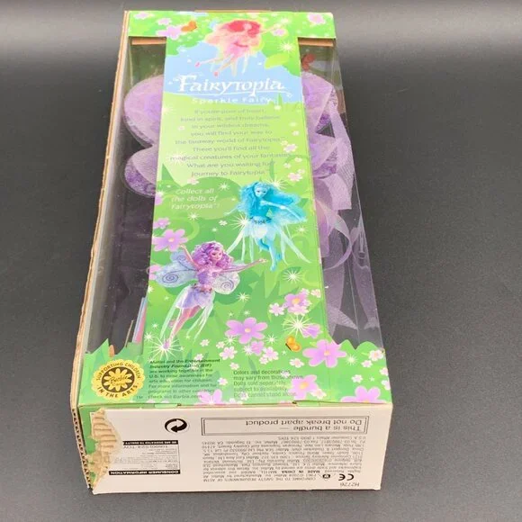 Barbie 2003 Fairytopia Purple Sparkle Fairy Mattel 3+ H2726 NRFB - Picture 11 of 14